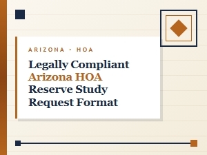How to Request a Legally Compliant Arizona Hoa Reserve Study