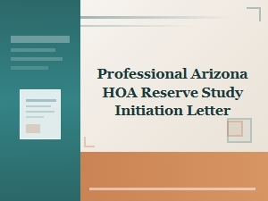Initiate Your Hoa Reserve Study in Arizona